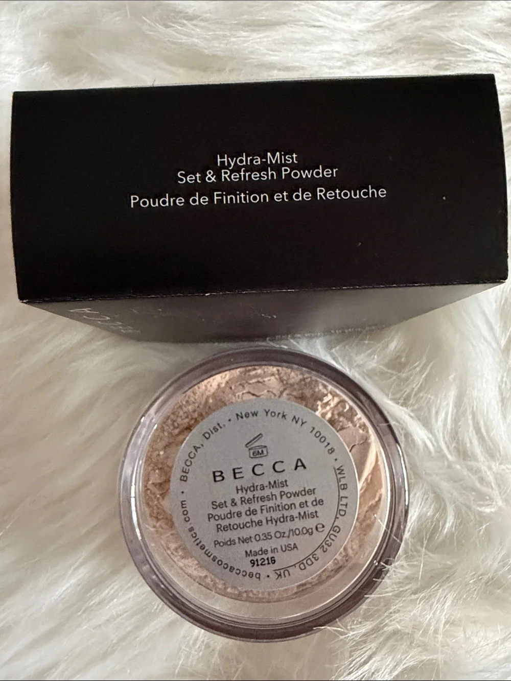 BECCA Hydra-Mist Set & Refresh Powder — Black Compact Case